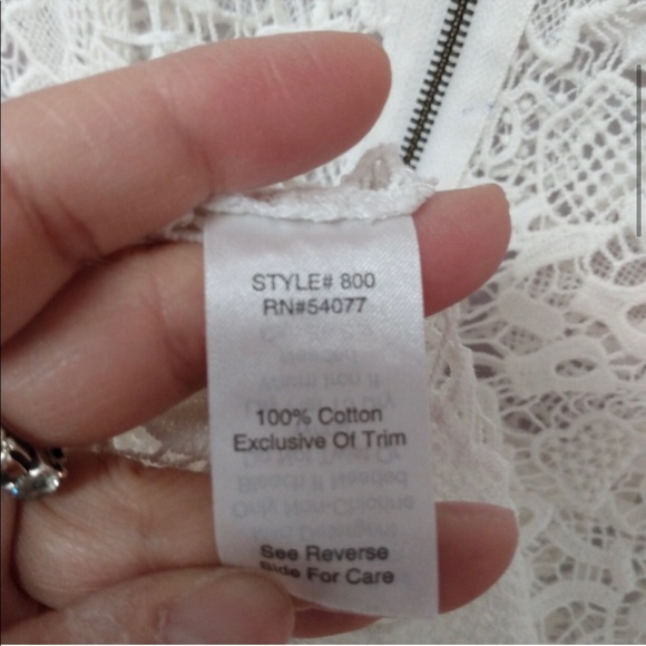 Cabi Lace Peplum Tank Top size small - Picture 8 of 8